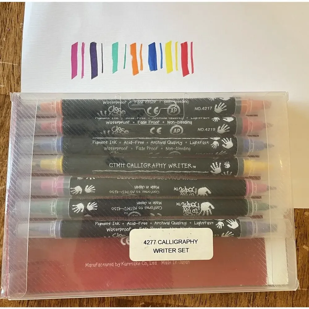 CTMH Markers Calligraphy‎ Writers Double TIp Pens Chisel Lot of 7